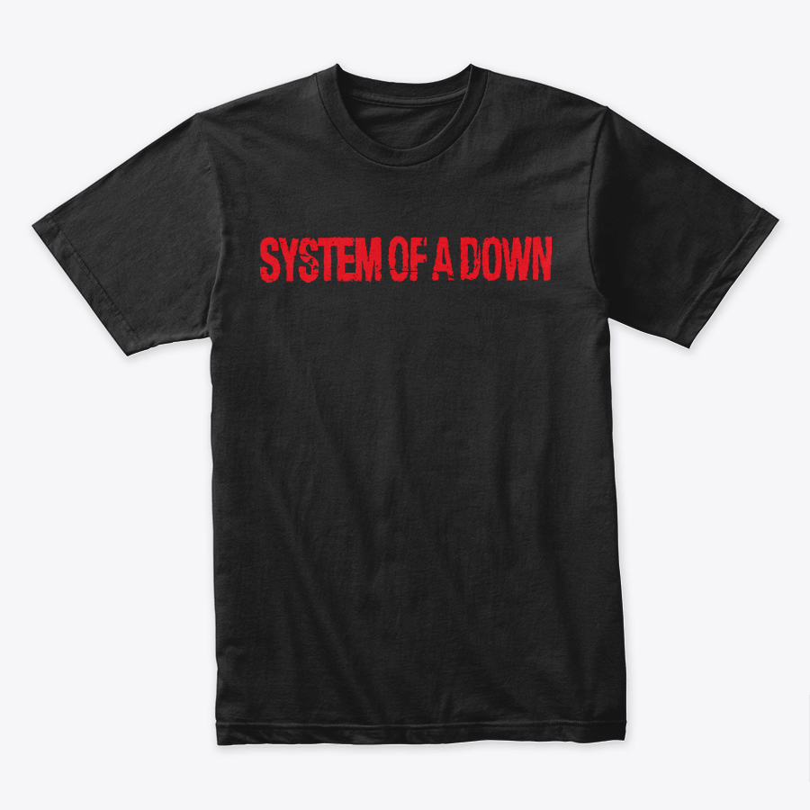 Camiseta Algodon System Of A Down Logo Rojo