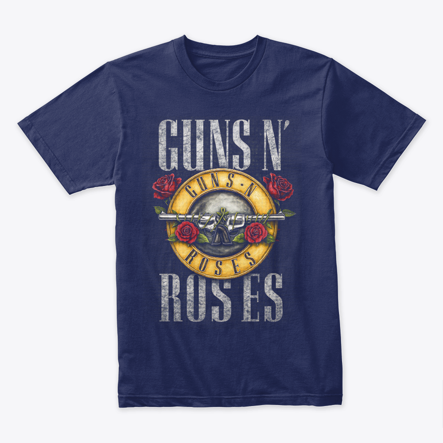Camiseta Algodon Guns n Roses Logo Art