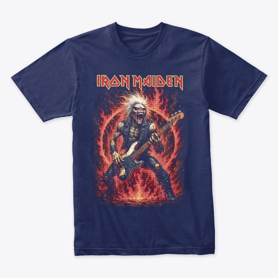 Camiseta Algodon Iron Maiden Guitar