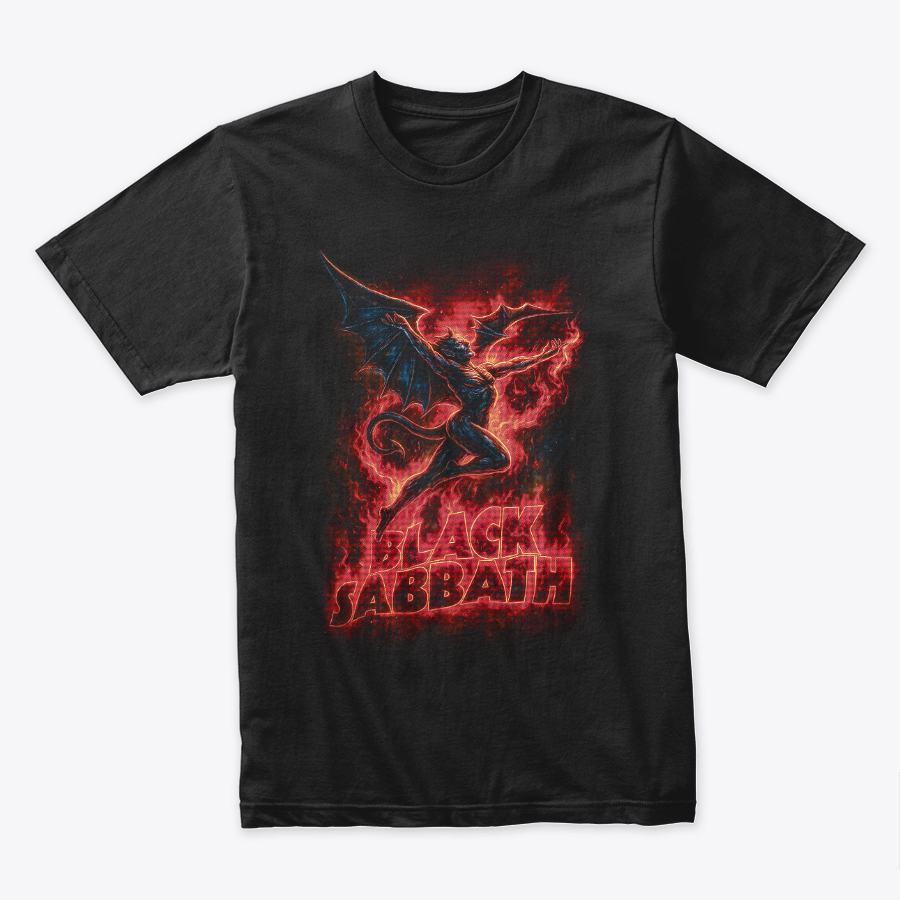 Camiseta Algodon Black Sabbath Devil Red