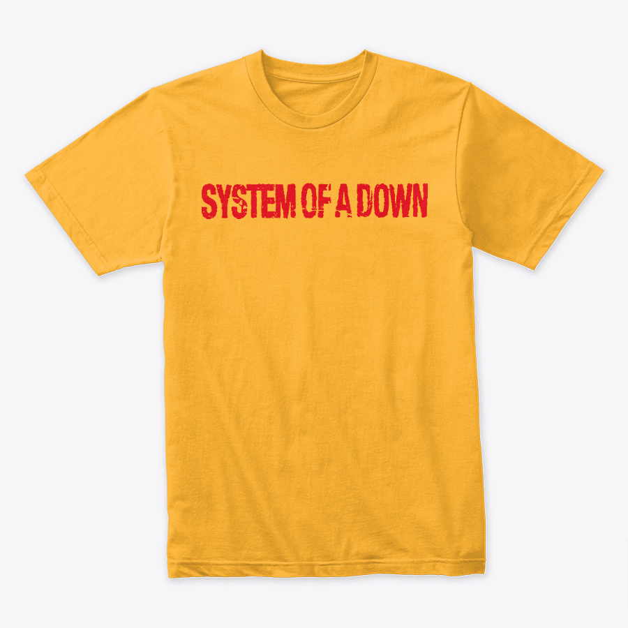 Camiseta Algodon System Of A Down Logo Rojo