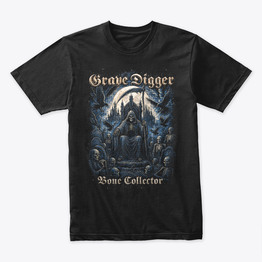 Camiseta Algodon Grave Digger Bone Collector