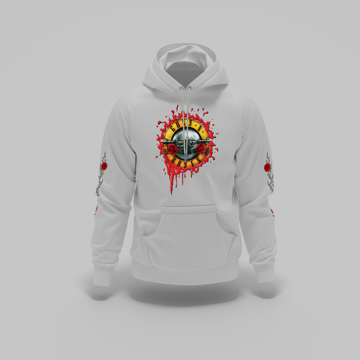 Buzo Capota Guns N Roses Logo Blood Doble Estampado