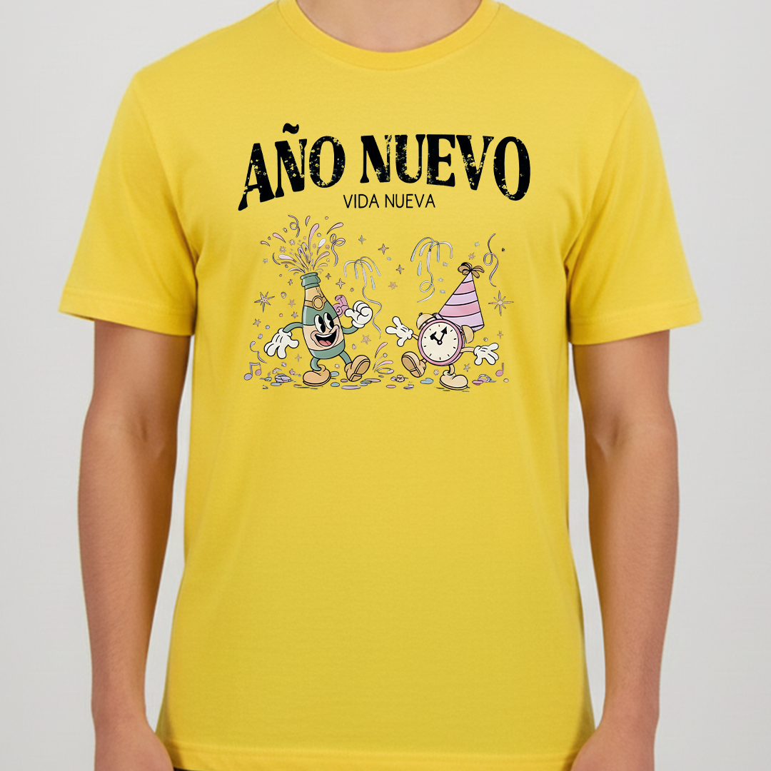 Camiseta Fin De Año, Año Nuevo Vida Nueva