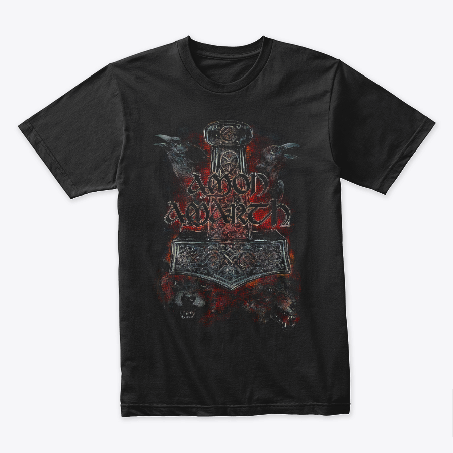 Camiseta Algodon Amon Amarth Crows And Wolves