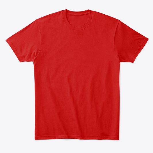 Camiseta Básica Regular Fit Roja - plana