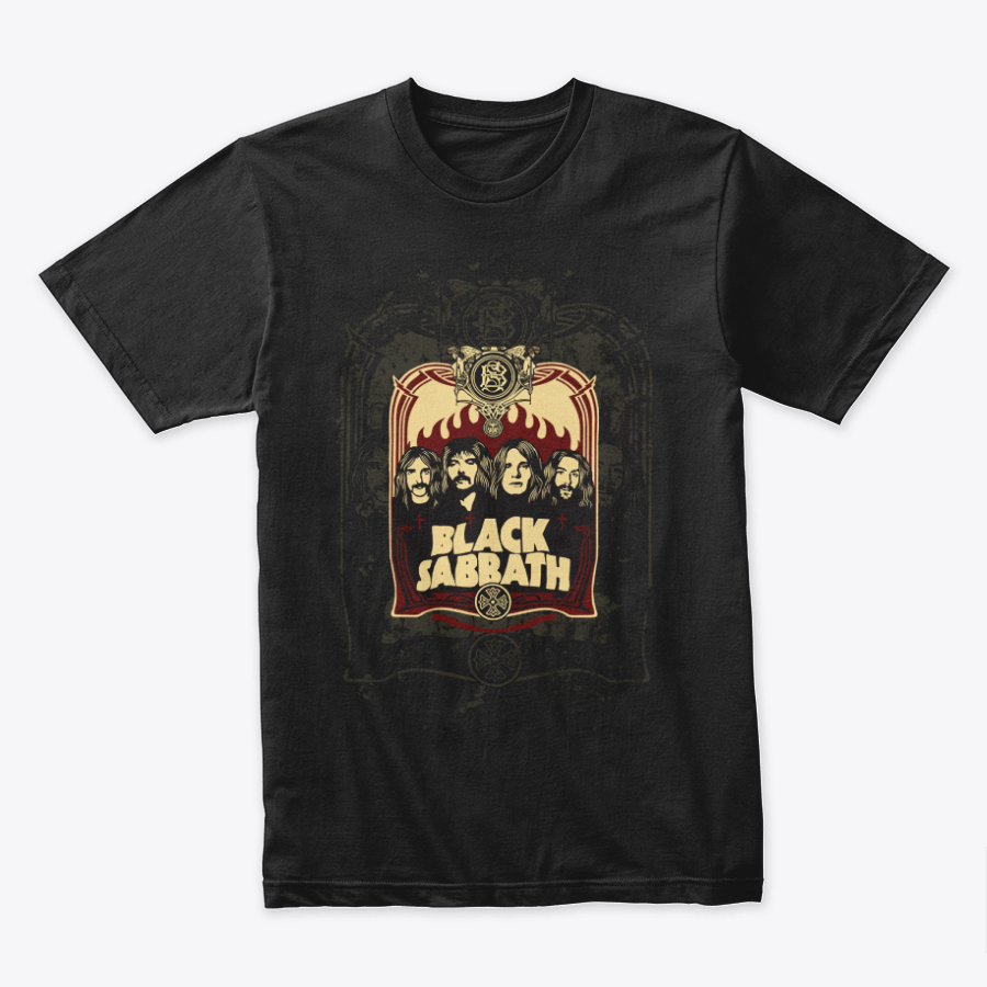 Camiseta Algodon Black Sabbath Poster Faces