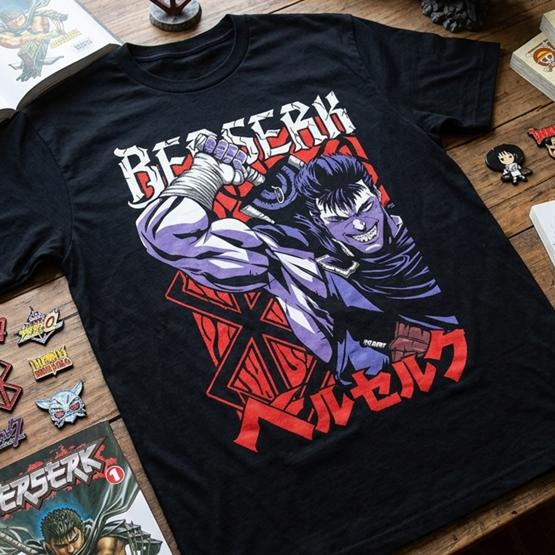 Camiseta Algodon Berserk Poster