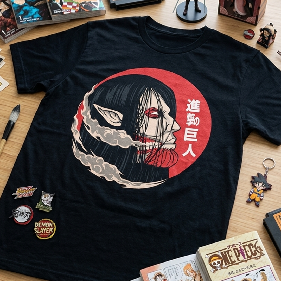 Camiseta Algodon Attack On Titan Poster