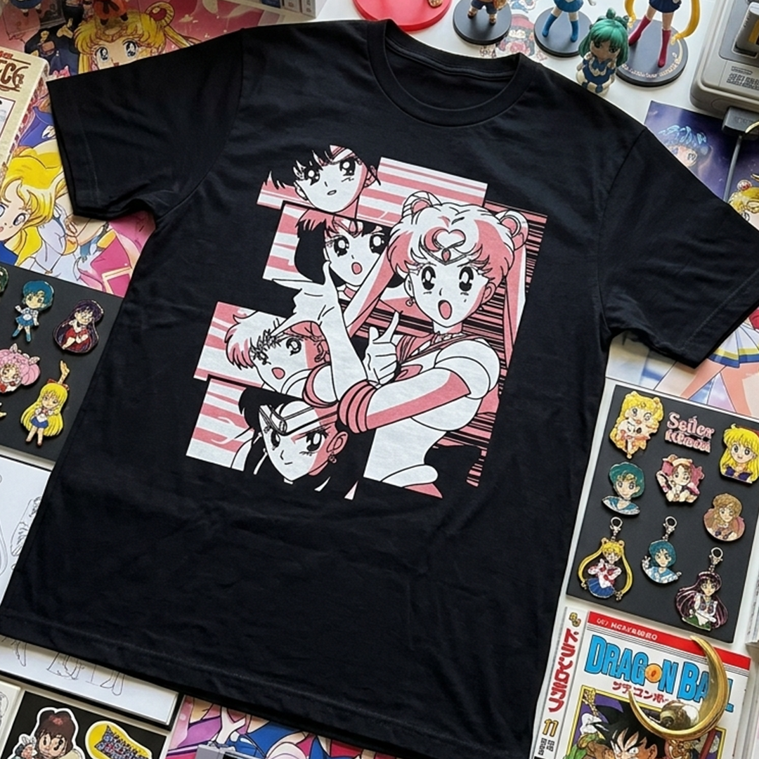 Camiseta Algodon Sailor Moon Style