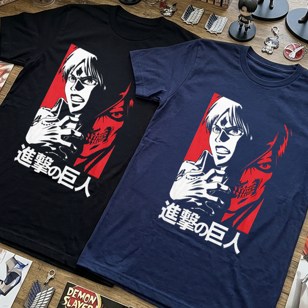 Camiseta Algodon Eren Jaeger Shingeki No Kyojin Poster