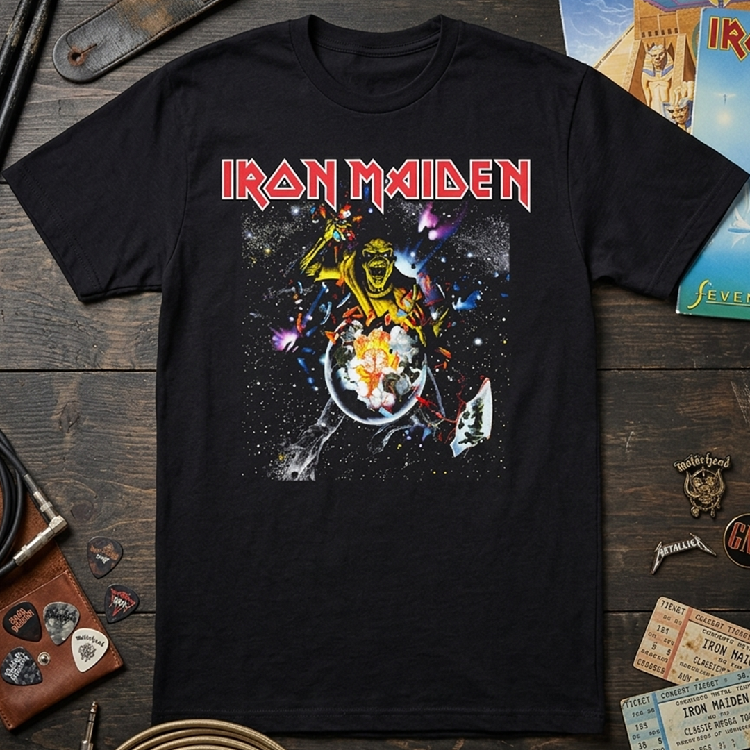 Camiseta Algodon Iron Maiden World Piece Tour