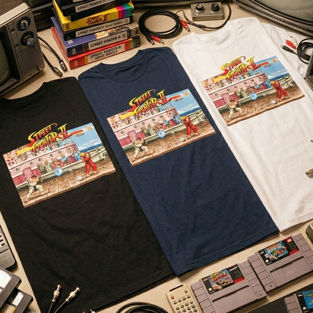 Camiseta Algodon Street Fighter Ryu vs Ken