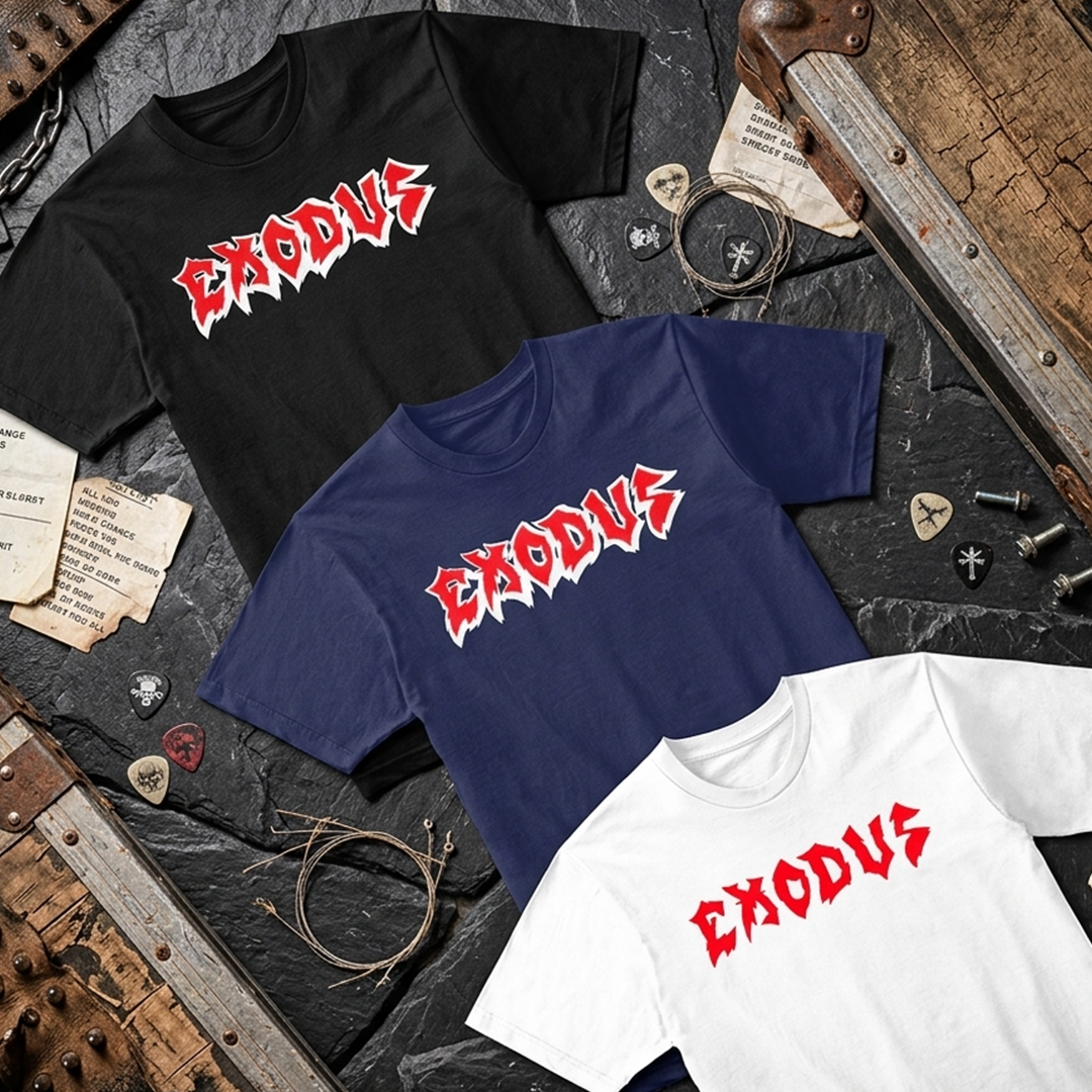Camiseta Algodon Exodus Logo art
