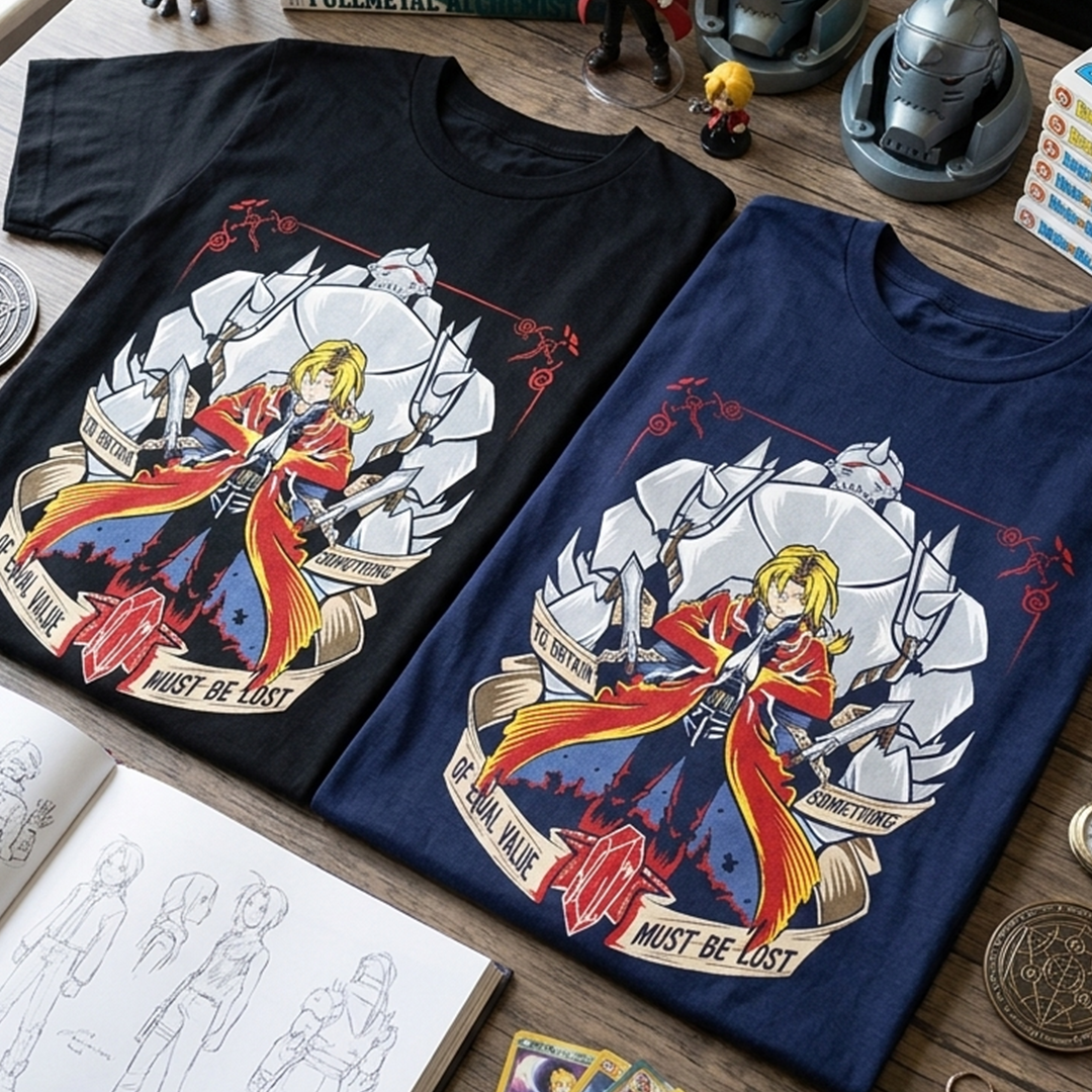 Camiseta Algodon Fullmetal Alchemist Poster