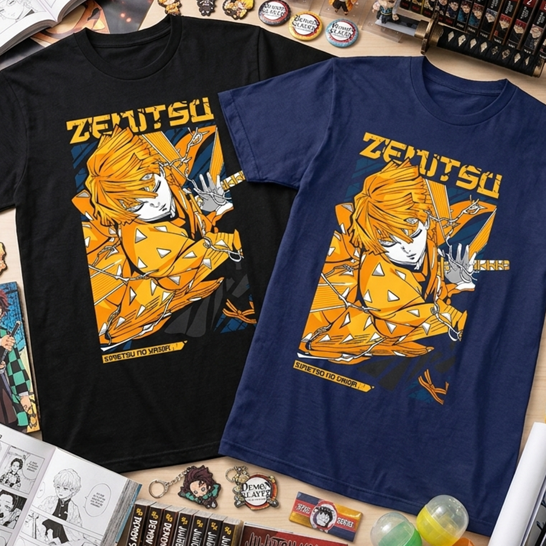 Camiseta Algodon Zenitsu Poster