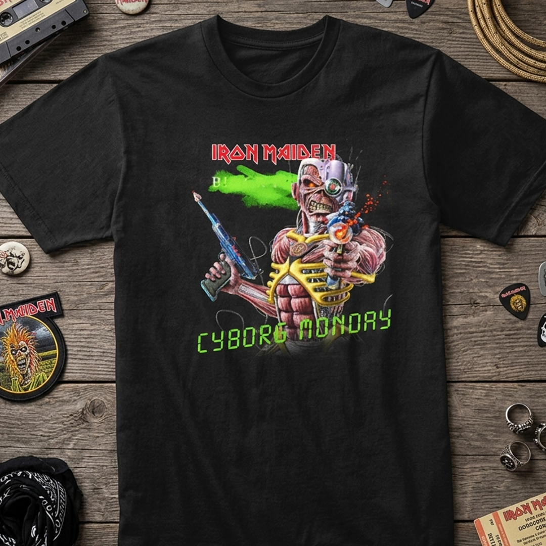 Camiseta Algodon Iron Maiden Cyborg Monday