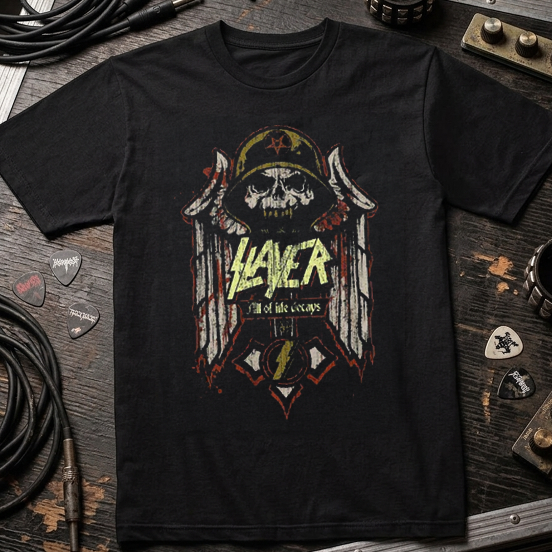 Camiseta Algodon Slayer Logo Soldado Art