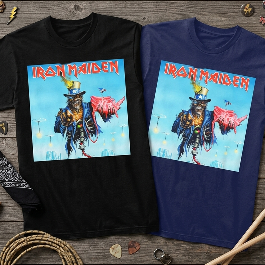 Camiseta Algodon Iron Maiden President Poster
