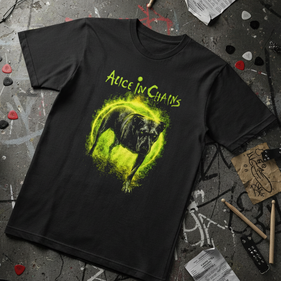Camiseta Algodon Alice In Chains Dog