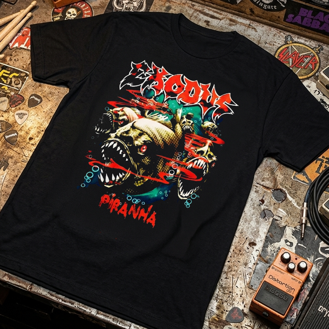 Camiseta Algodon Exodus Piranha