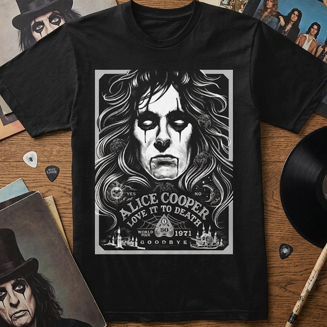 Camiseta Algodon Alice Cooper Full Poster