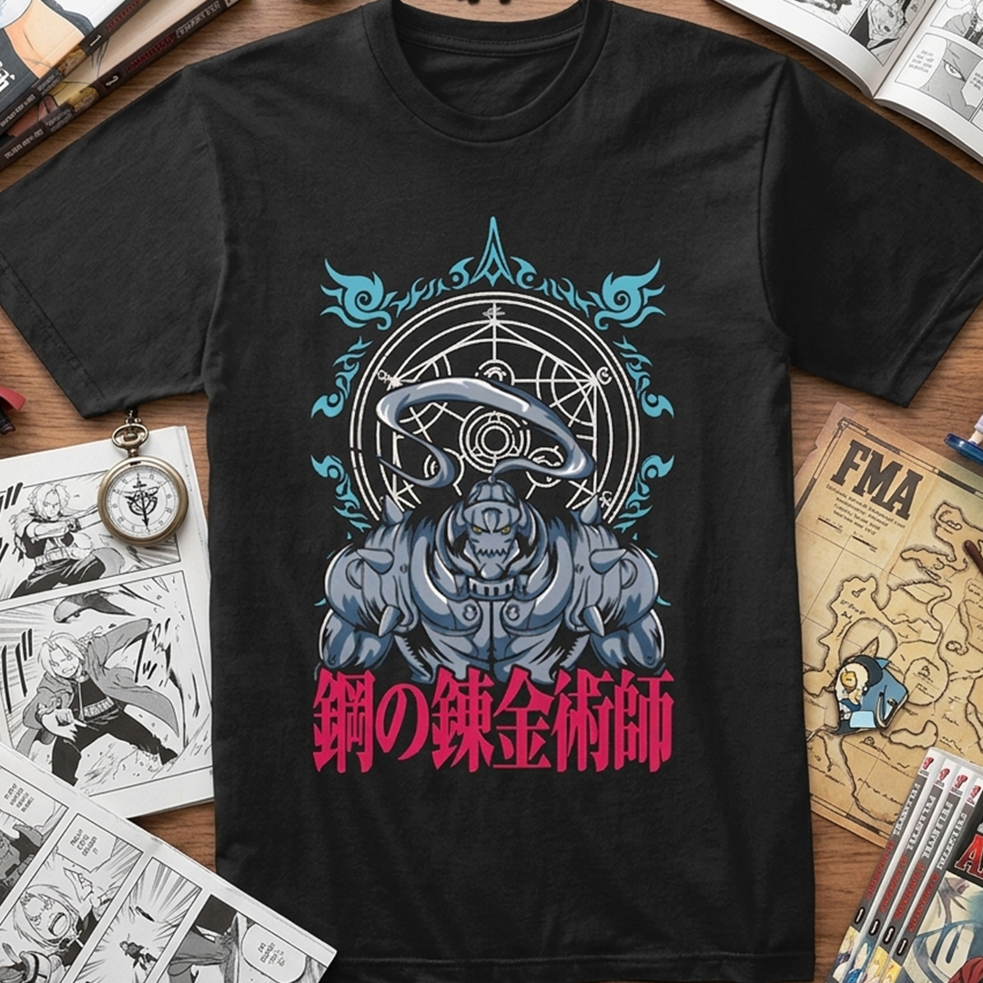 Camiseta Algodon Alphonse Elric Fullmetal Alchemist Art