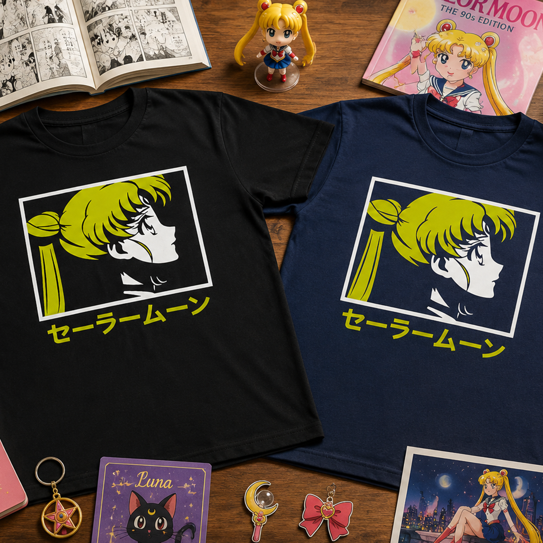 Camiseta Algodon Sailor Moon Anime Art
