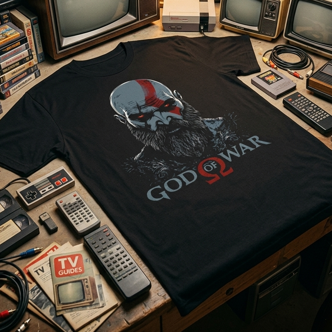 Camiseta Algodon God Of War Face