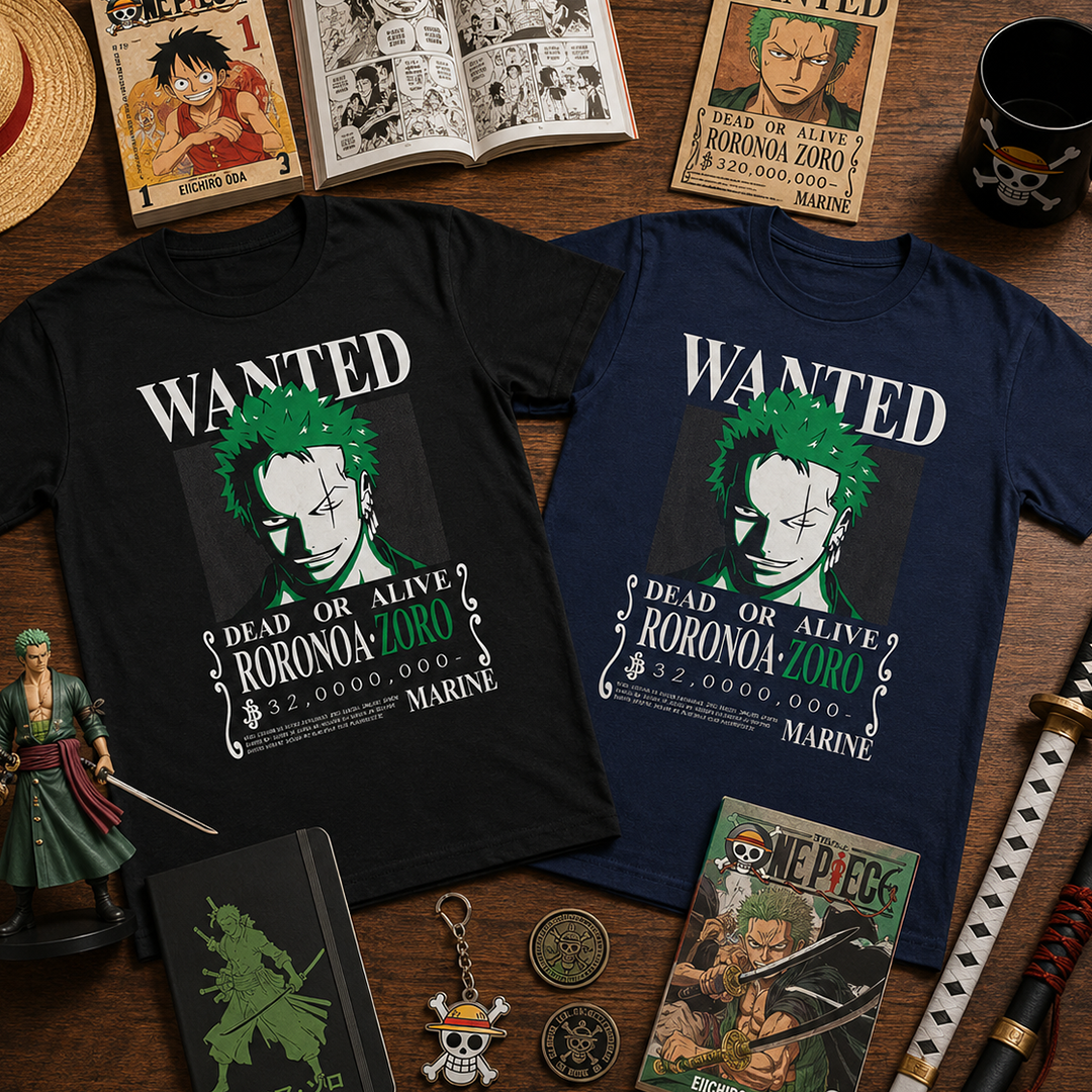 Camiseta Algodon Roronoa Zoro One Piece Poster