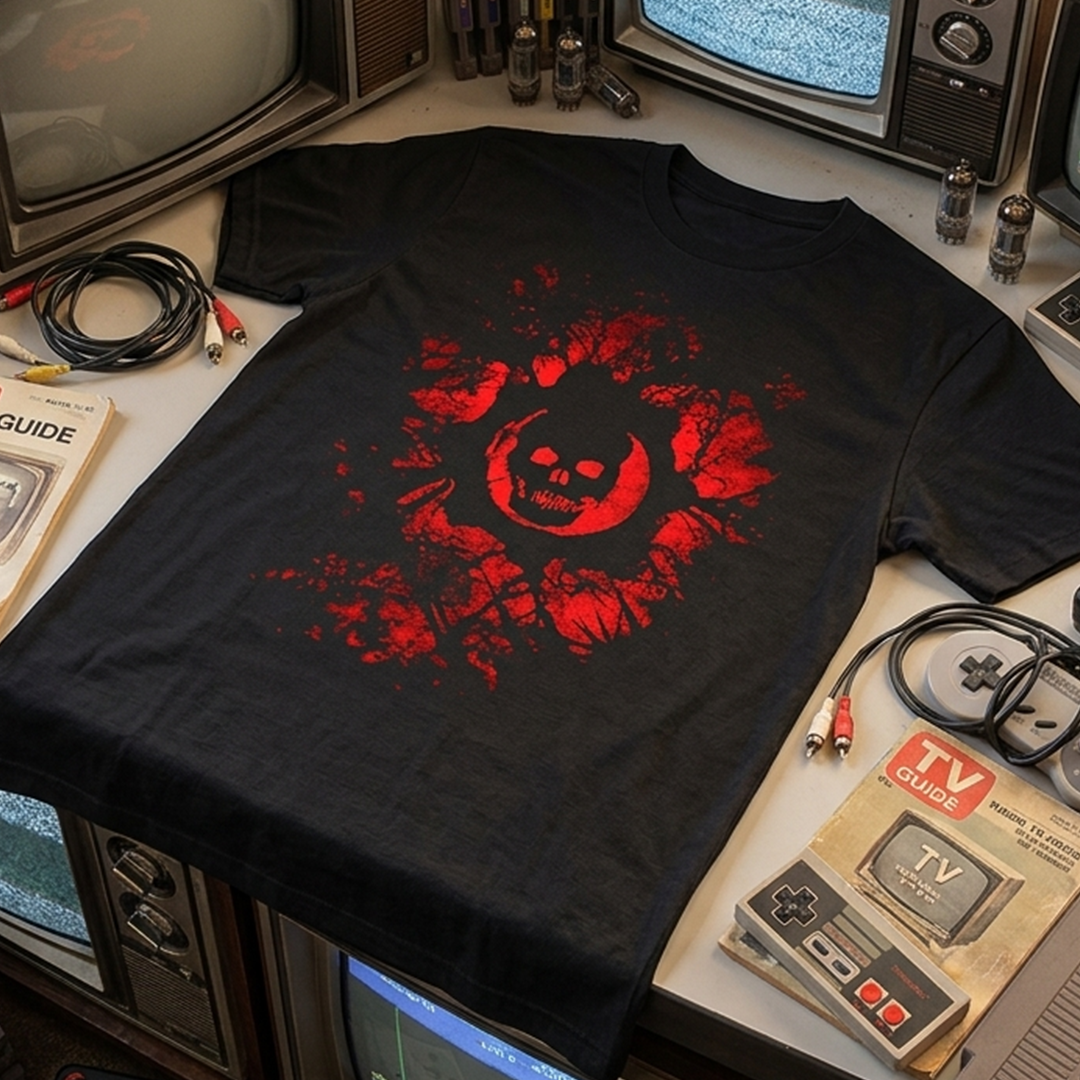 Camiseta Algodon Gears of War Logo