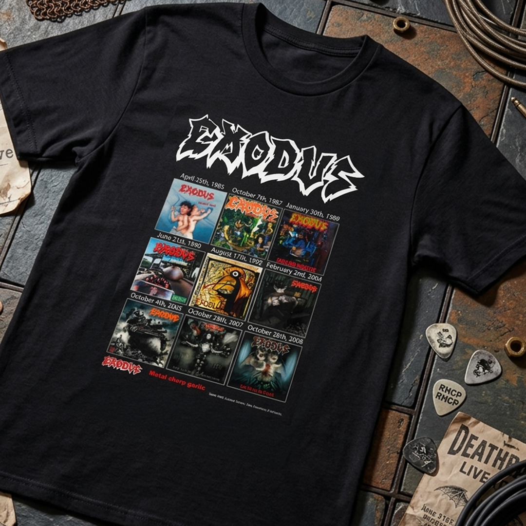 Camiseta Algodon Exodus Álbumes