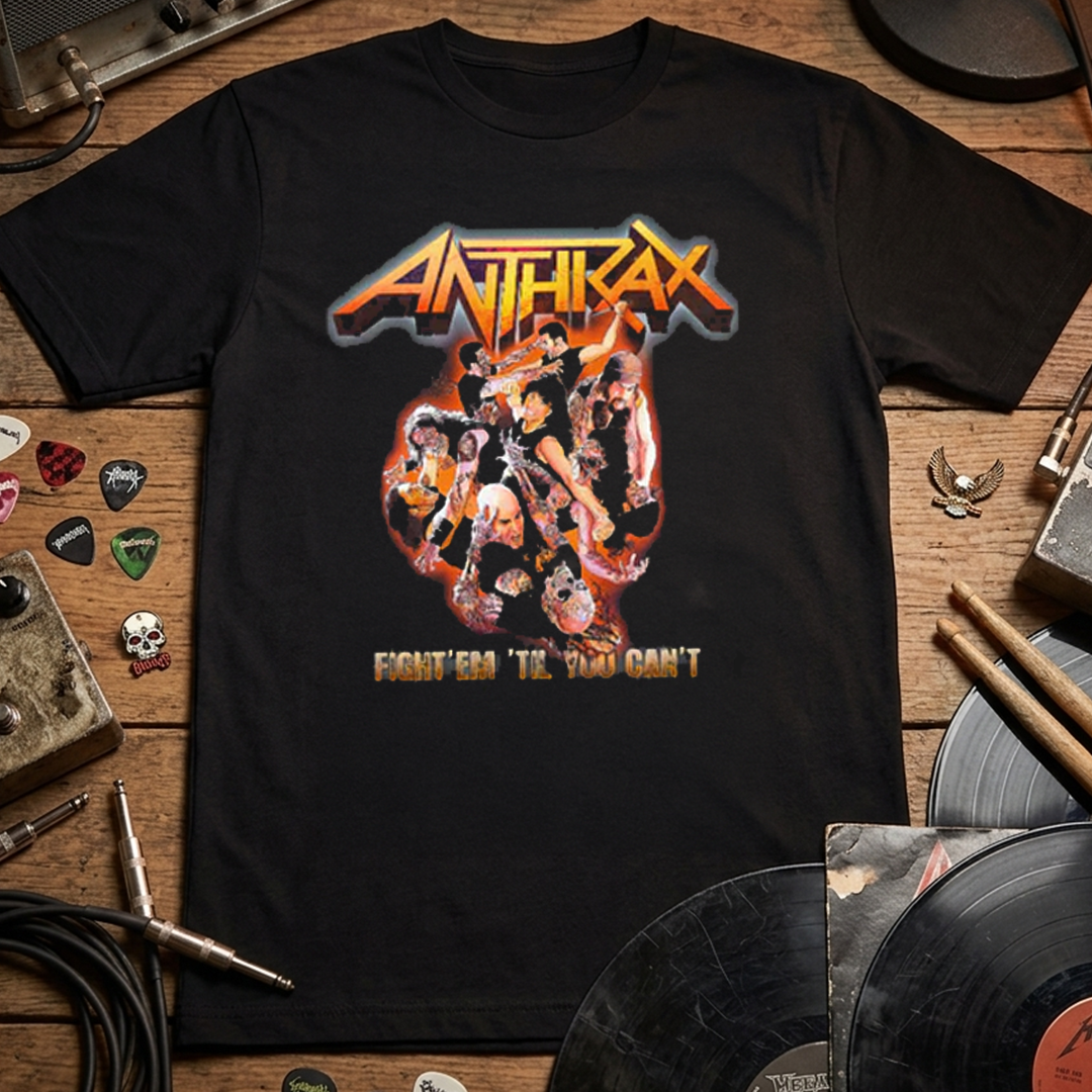 Camiseta Algodon Anthrax Fight you cant