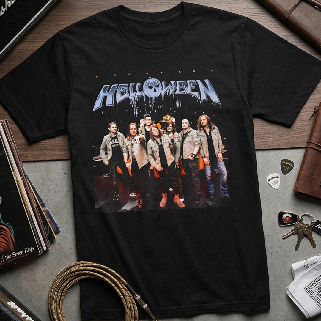 Camiseta Algodon Helloween Band Poster