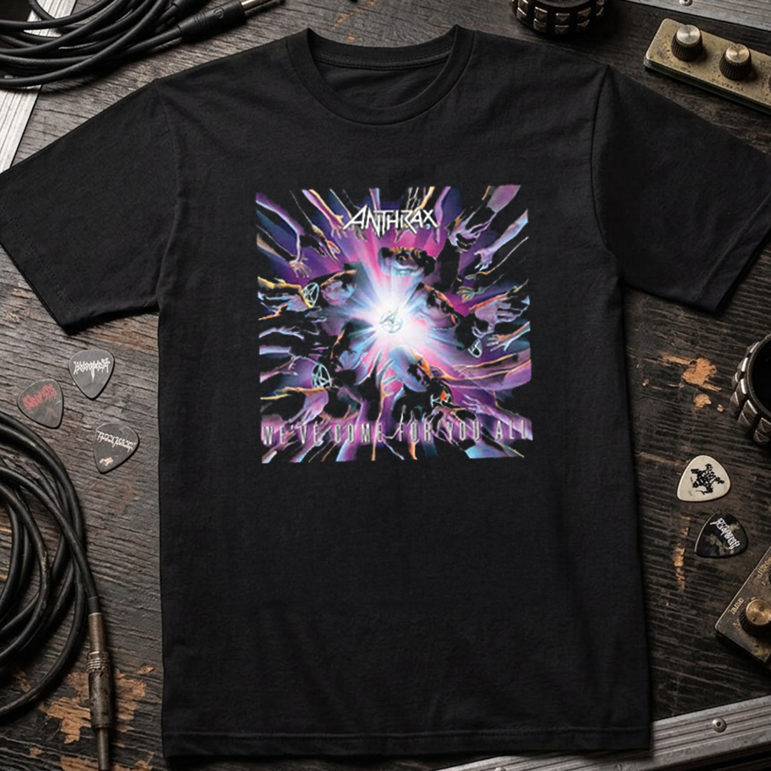 Camiseta Algodon Anthrax Come For You All Poster