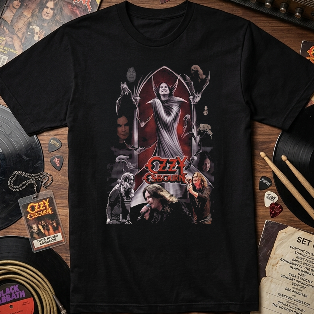 Camiseta Algodon Ozzy Osbourne Poster Style