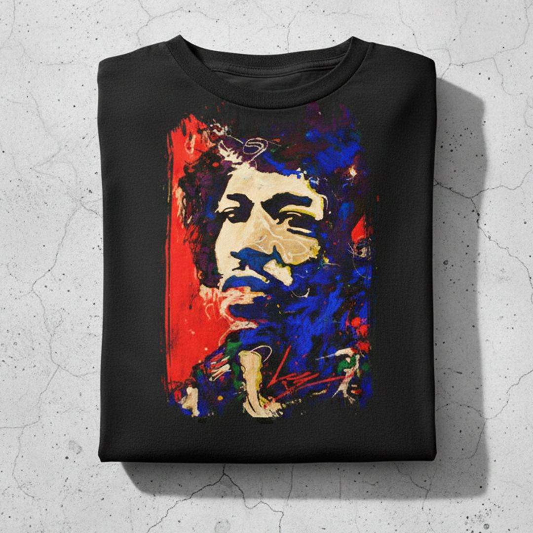 Camiseta Jimmy Hendrix paint Art