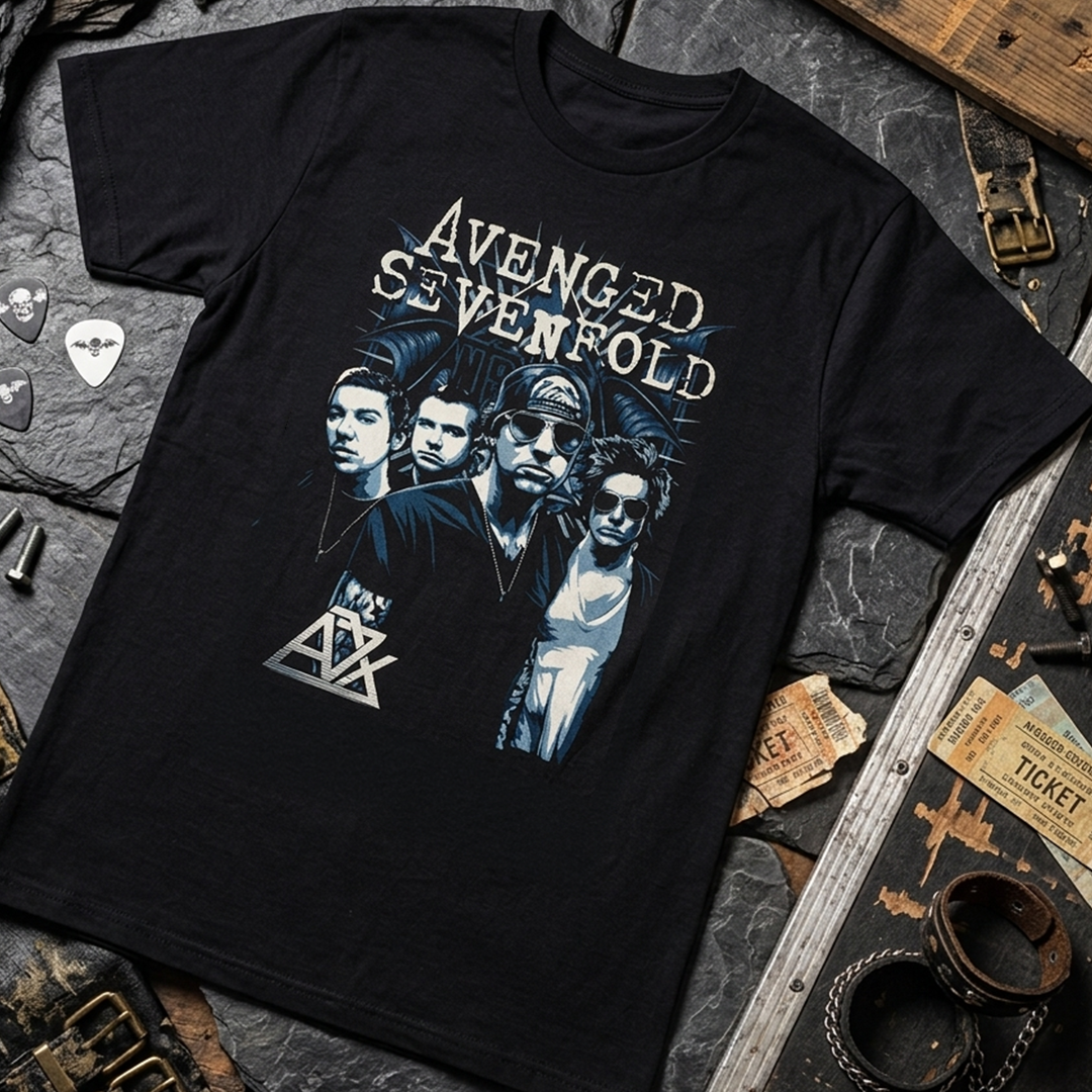 Camiseta Algodon Avenged Sevenfold Group 2
