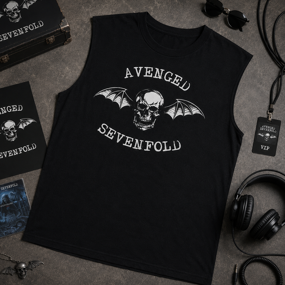 Esqueleto Manga Sisa Avenged Sevenfold Logo Clasico