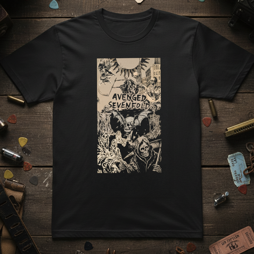 Camiseta Algodon Avenged Sevenfold Poster