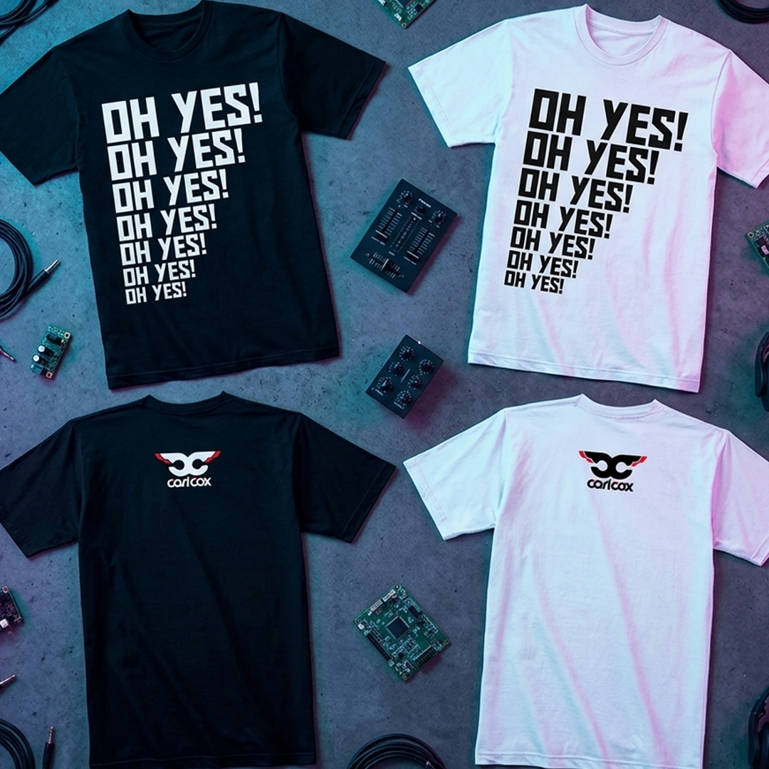 Camiseta Algodón Doble Estampado Carl Cox Oh Yes!