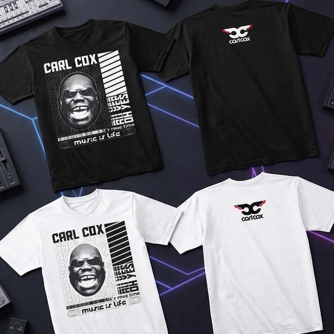 Camiseta Algodón Doble Estampado Carl Cox Art