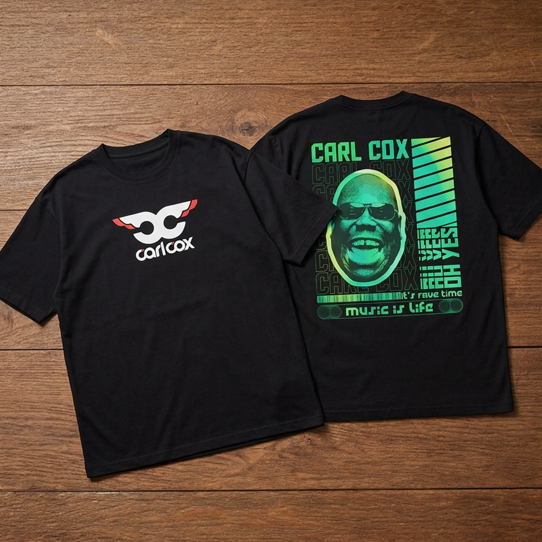Camiseta Oversize Carl Cox Music Life Verde