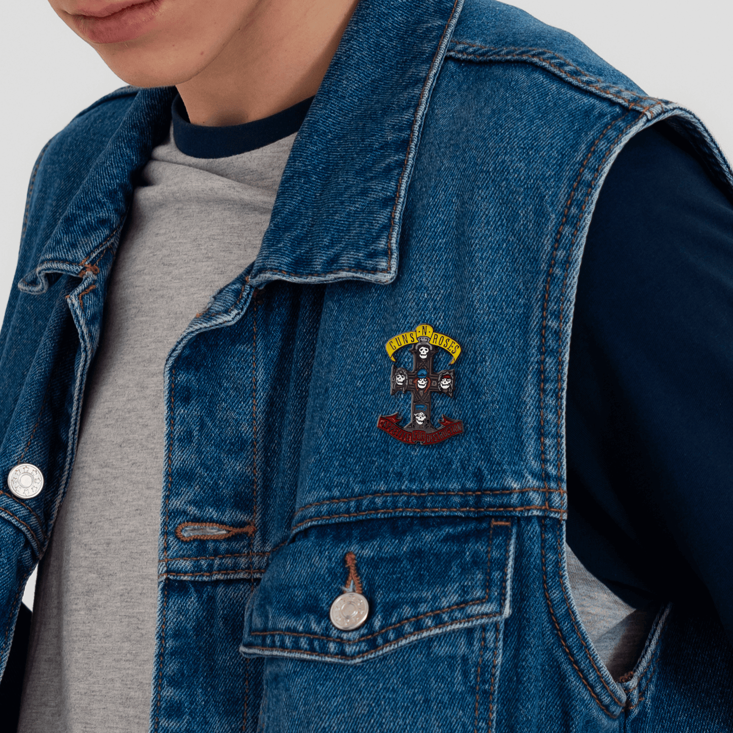 Pin Metálico Rock Guns and Roses Art