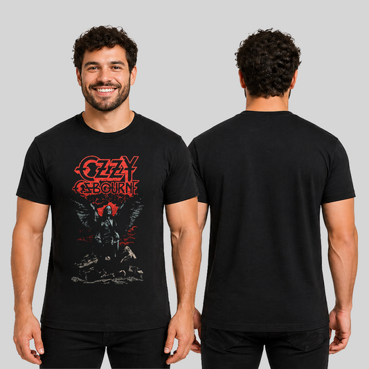 Camiseta Algodon Ozzy Osbourne Angel Wings