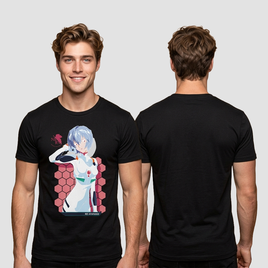 Camiseta Algodon Rei Ayanami Art