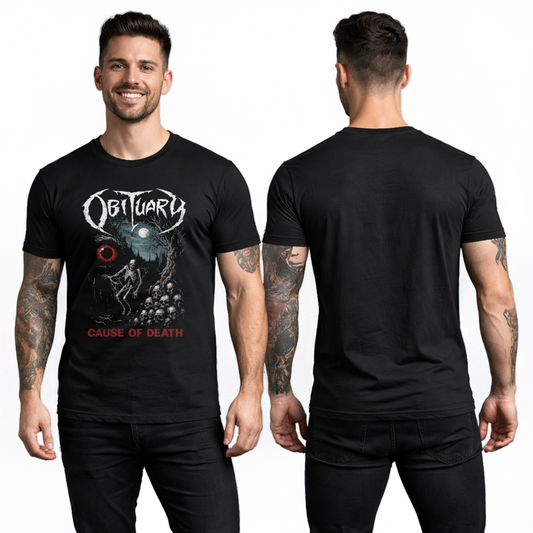 Camiseta Algodon Obituary Cause Of Death