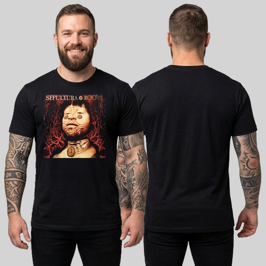 Camiseta Algodon Sepultura Roots Style