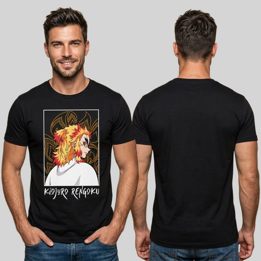 Camiseta Algodon Kyojuro Rengoku Poster