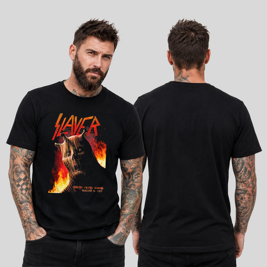 Camiseta Algodon Slayer Electric Factory Poster